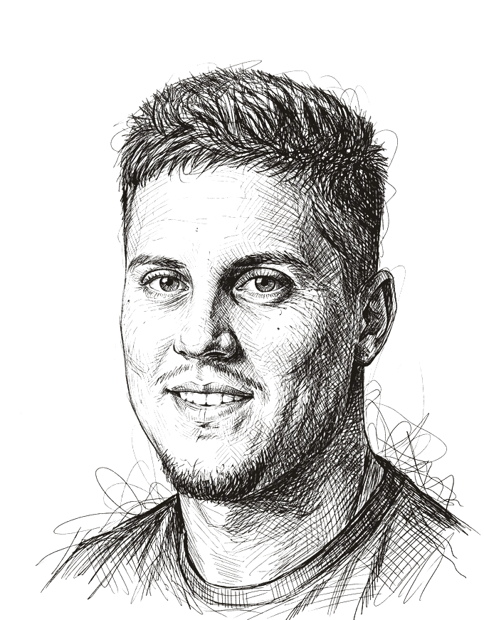 Retrato a tinta de Jaime Morejón